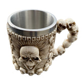 TAZA CALAVERA MARRÓN VTR 590